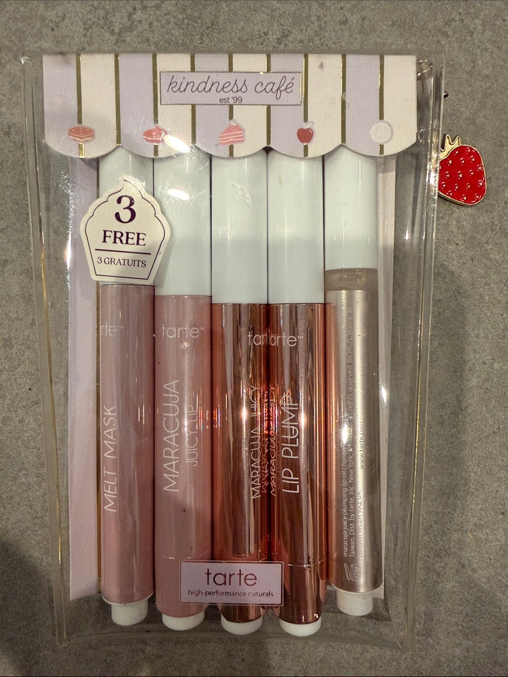 SET OF 5 Tarte Sweet Indulgences Maracuja Juicy Lip Vault ~ NEW Kindness Cafe!!!